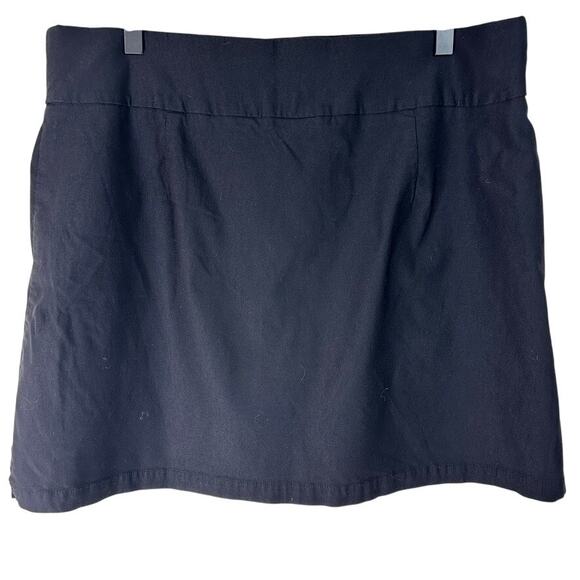Rafaella Black Pull-On Skort XXL Viscose Stretch Everyday Wear golf tennis - Picture 2 of 6